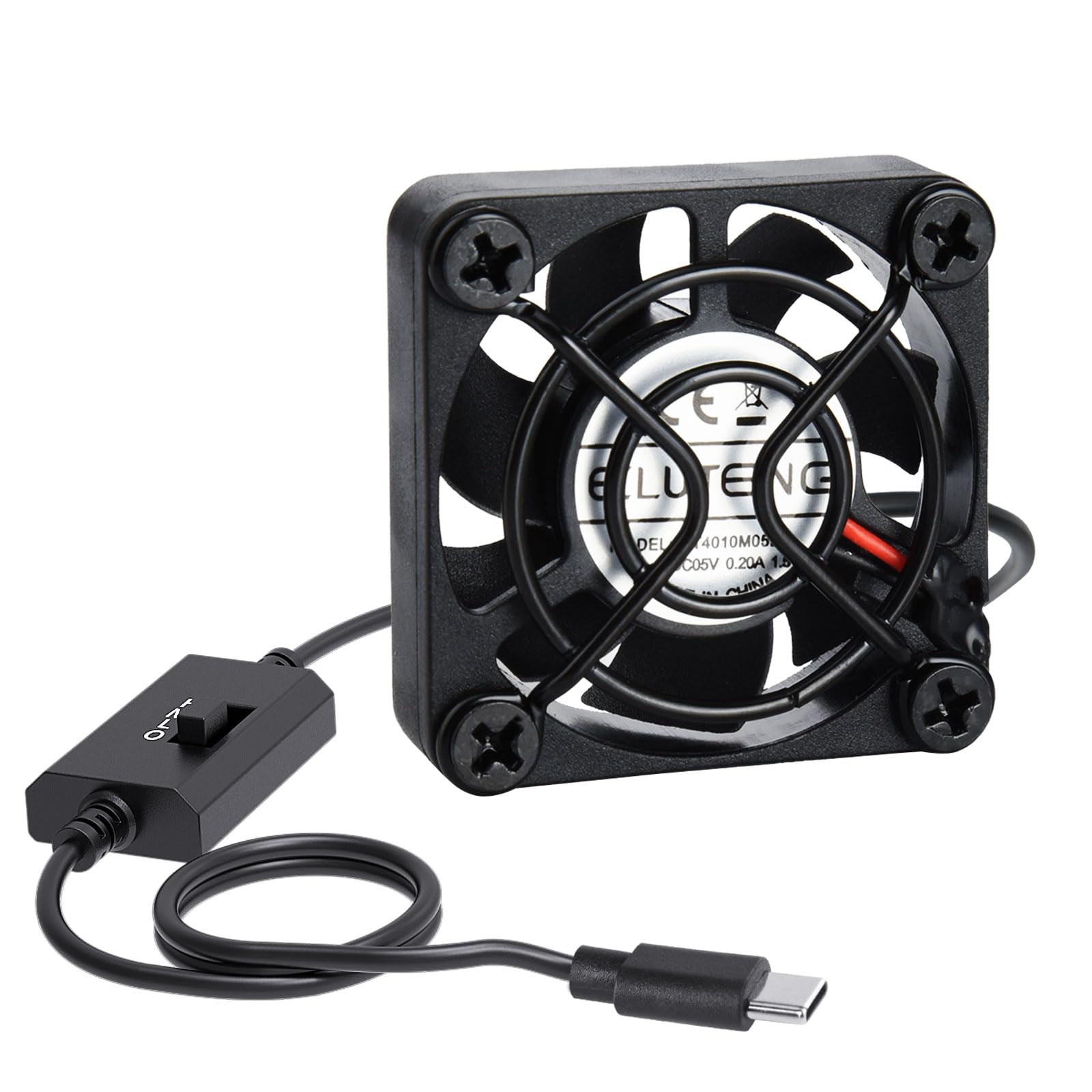 Amazon.co.jp: ELUTENG USB-Cファン 4cm 冷却ファン USB C扇風機